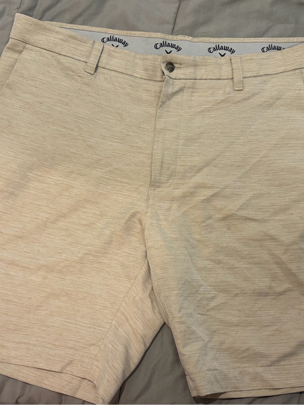Callaway Men’s Light Beige Performance Chino Shorts